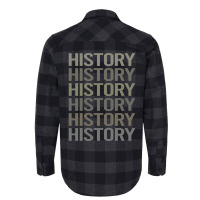 Gray Text Art History Girl Flannel Shirt | Artistshot