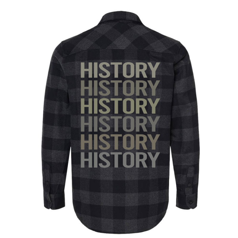 Gray Text Art History Girl Flannel Shirt | Artistshot