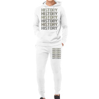 Gray Text Art History Girl Hoodie & Jogger Set | Artistshot