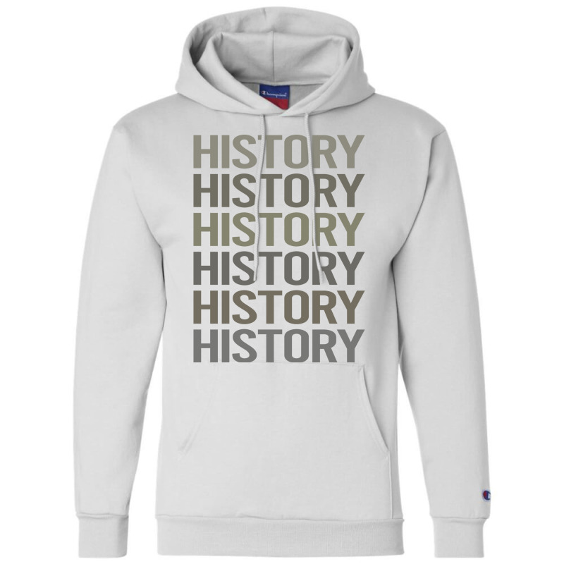 Gray Text Art History Girl Champion Hoodie | Artistshot