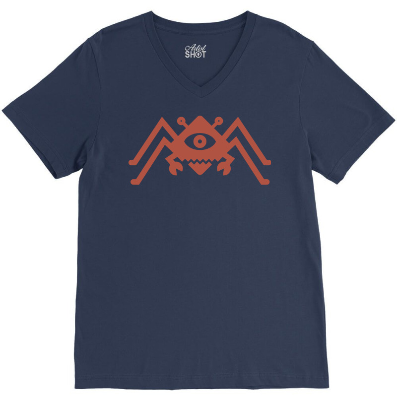 Diamond Spider Crab Dark Red Girl V-neck Tee | Artistshot