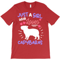 Just A Girl Who Loves Capybaras Yellow T-shirt | Artistshot