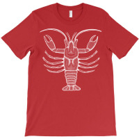 Crayfish Or Mudbug Ink Art Cool Animal Design On D T-shirt | Artistshot