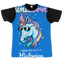 Historian Unicorn 70s Graphic T-shirt | Artistshot