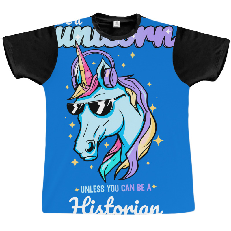 Historian Unicorn 70s Graphic T-shirt | Artistshot