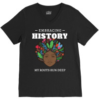 Black History Embracing History Hipster V-neck Tee | Artistshot