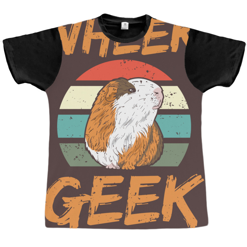 Wheek Geek Design For A Guineapiggy Lover Girl Graphic T-shirt | Artistshot