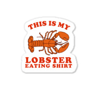 This Is My Lobster Eating 70s Sticker | Artistshot