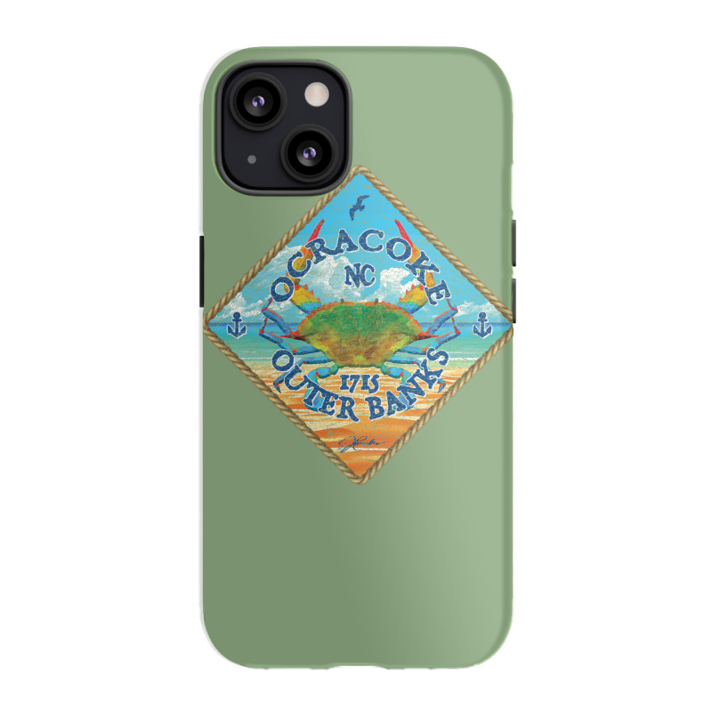 Ocracoke Outer Banks North Carolina Blue Crab On B Iphone 13 Case | Artistshot