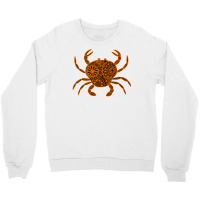 Mandala Crab Orange And Black Inverted Travel Crewneck Sweatshirt | Artistshot