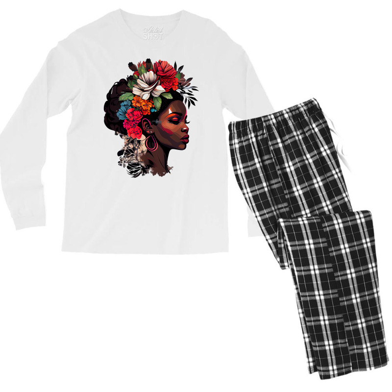 Black History Boy Vintage Men's Long Sleeve Pajama Set | Artistshot