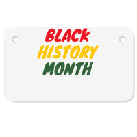 Black History Month 20230214t040613015 Motorcycle License Plate | Artistshot