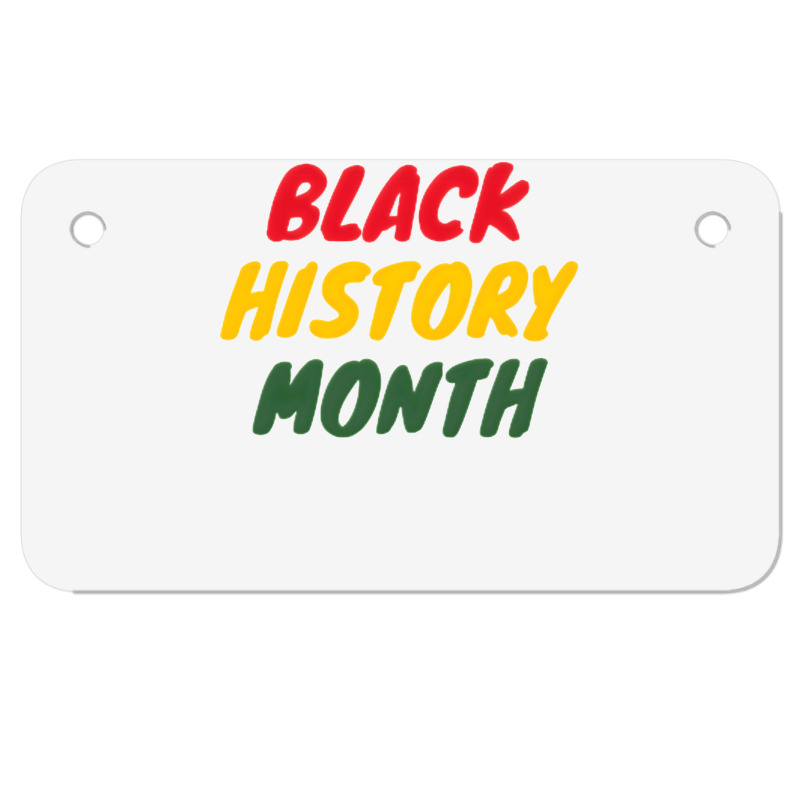 Black History Month 20230214t040613015 Motorcycle License Plate | Artistshot