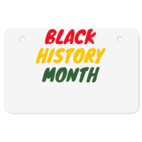 Black History Month 20230214t040613015 Atv License Plate | Artistshot