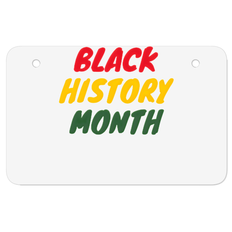 Black History Month 20230214t040613015 Atv License Plate | Artistshot