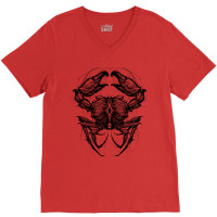 Ornamental Crab Hippie V-neck Tee | Artistshot