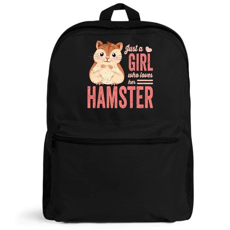 Just A Girl Who Loves Hamsters Cute Pet Hamster Bl Backpack | Artistshot