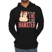 Just A Girl Who Loves Hamsters Cute Pet Hamster Bl Lightweight Hoodie | Artistshot