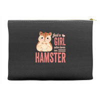 Just A Girl Who Loves Hamsters Cute Pet Hamster Bl Accessory Pouches | Artistshot