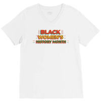 Black Womens History Month 70s V-neck Tee | Artistshot