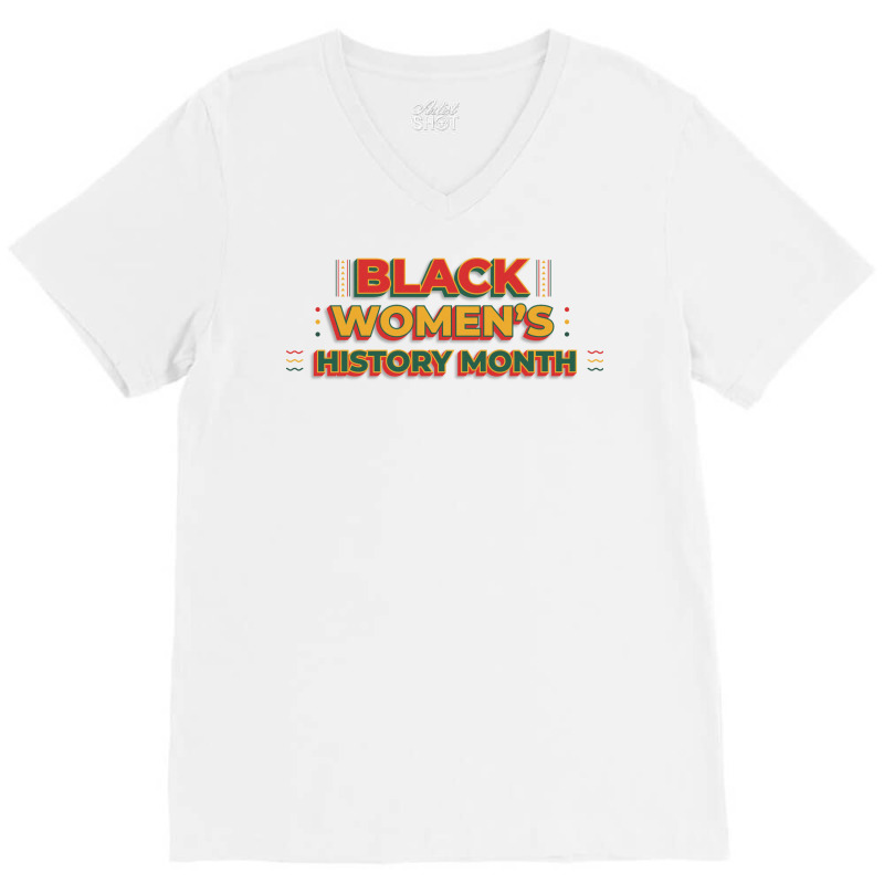 Black Womens History Month 70s V-neck Tee | Artistshot