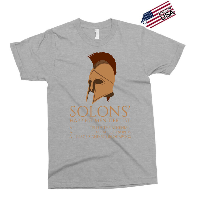 Solons Happiest Men Tier List Ancient Greek Histor Exclusive T-shirt by siannecortao | Artistshot