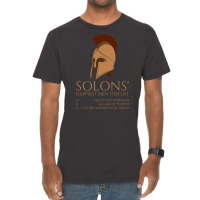 Solons Happiest Men Tier List Ancient Greek Histor Vintage T-shirt | Artistshot