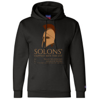 Solons Happiest Men Tier List Ancient Greek Histor Champion Hoodie | Artistshot