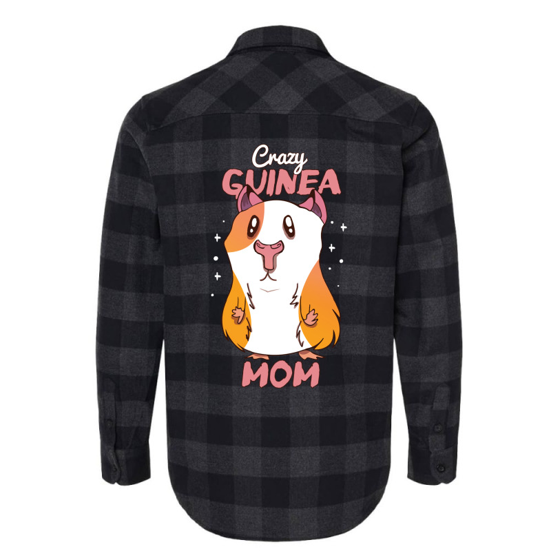 Cute Guinea Pig Mom Cartoon Gift 70s Flannel Shirt | Artistshot