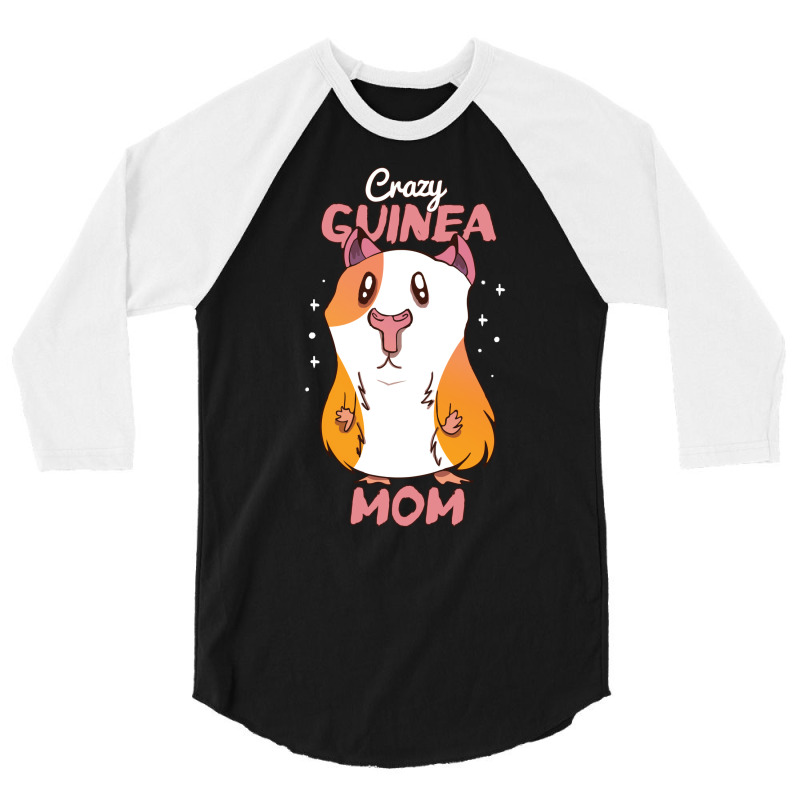 Cute Guinea Pig Mom Cartoon Gift 70s 3/4 Sleeve Shirt | Artistshot