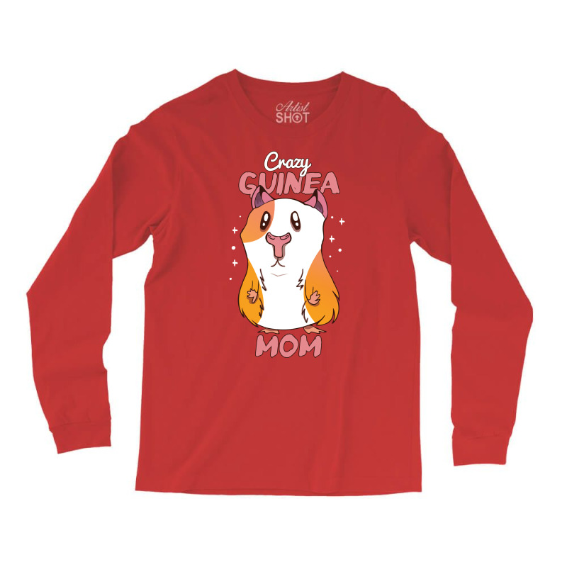 Cute Guinea Pig Mom Cartoon Gift 70s Long Sleeve Shirts | Artistshot