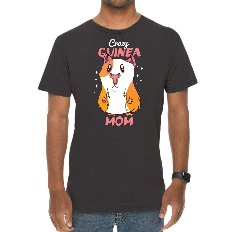 Cute Guinea Pig Mom Cartoon Gift 70s Vintage T-shirt | Artistshot