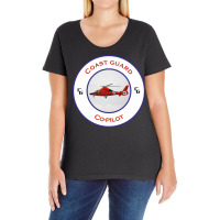 Copilots Us Coast Guard Search And Rescue Helicopt Ladies Curvy T-shirt | Artistshot