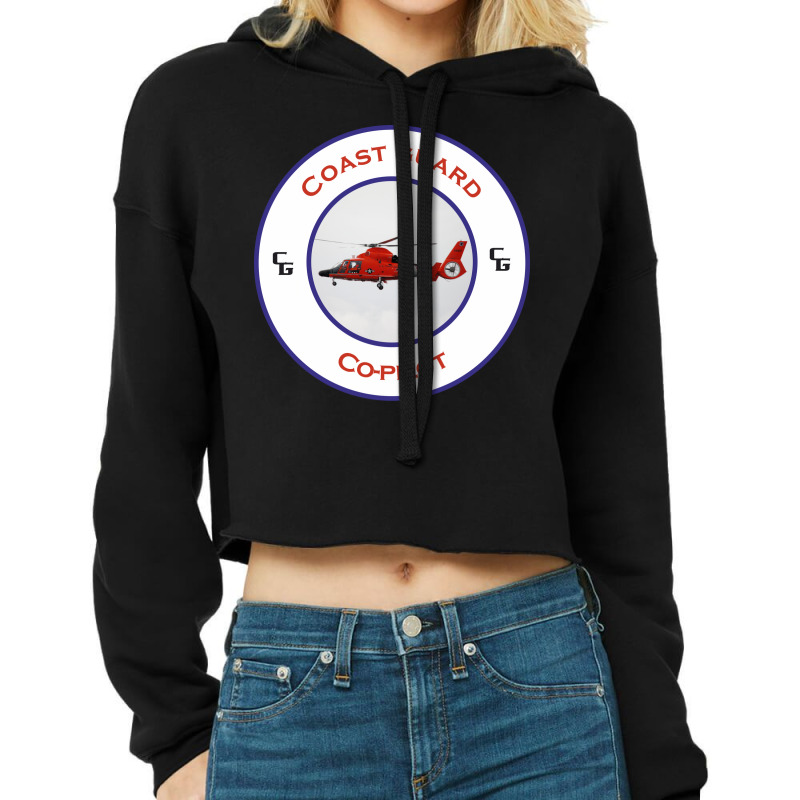 Copilots Us Coast Guard Search And Rescue Helicopt Cropped Hoodie by yicunbuyarn | Artistshot