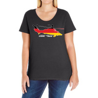 Aerobus Tiger Attack Helicopter 3 Travel Ladies Curvy T-shirt | Artistshot