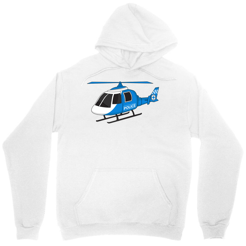 Cute Police Department Helicopter Chopper Cartoon Unisex Hoodie by yicunbuyarn | Artistshot