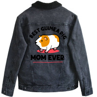 Funny Guinea Pig Owner Guinea Pig Mom Funny Girl Unisex Sherpa-lined Denim Jacket | Artistshot