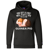 Guinea Pig Hipster Champion Hoodie | Artistshot