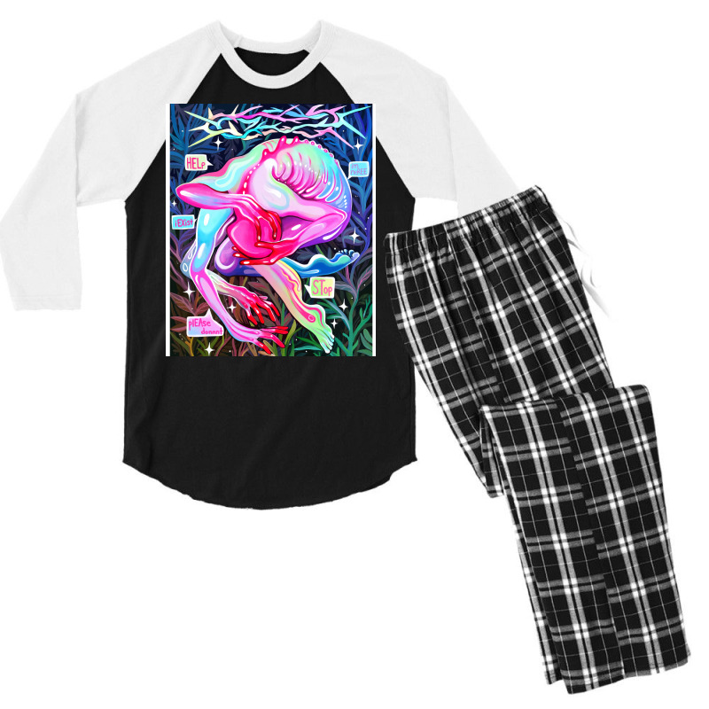 Dissociation Cute Men's 3/4 Sleeve Pajama Set | Artistshot