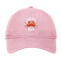 Seafood Lover Crab Illustration Adjustable Cap | Artistshot