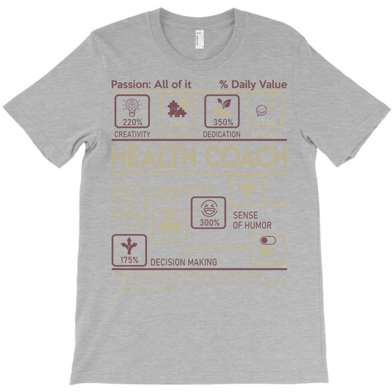 Health Coach T  Multitasking Daily Value Gift Item T-shirt | Artistshot