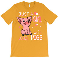 Just A Girl Who Loves Pigs Hipster T-shirt | Artistshot