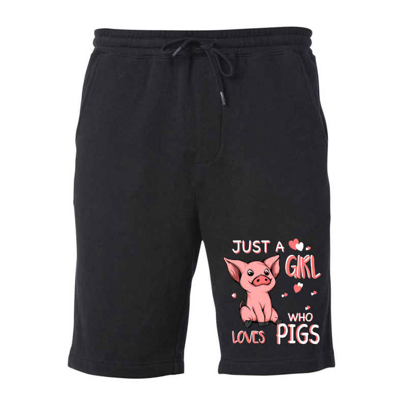 Just A Girl Who Loves Pigs Hipster Fleece Short | Artistshot