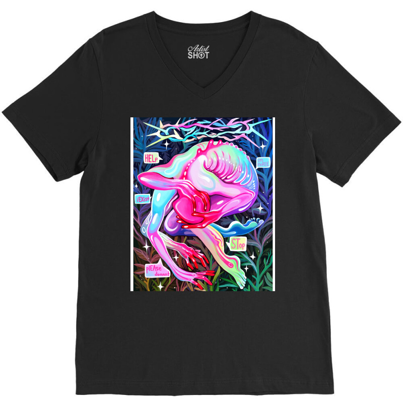 Dissociation 80s V-neck Tee | Artistshot