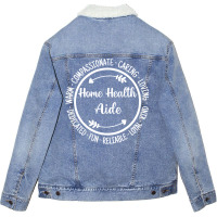 Home Health Aide Personal Support Worker Psw Appre Unisex Sherpa-lined Denim Jacket | Artistshot