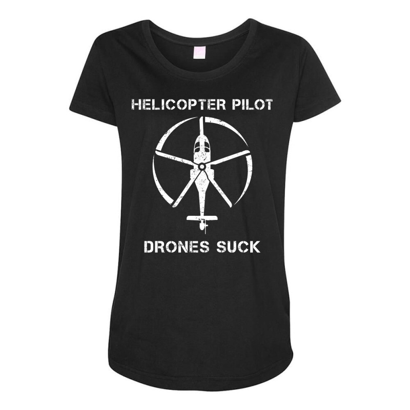 Helicopter Pilot Red Maternity Scoop Neck T-shirt by gharaigewoonv | Artistshot