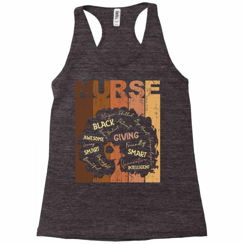 Nurse Black History Girl Racerback Tank by dranimaedoj | Artistshot