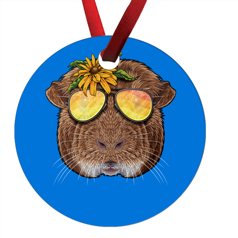 Summer Guinea Pig Tropical Holiday Summer Beach Va Ornament | Artistshot