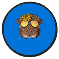 Summer Guinea Pig Tropical Holiday Summer Beach Va Round Patch | Artistshot