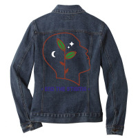 Mental Health Awareness End The Stigma Retro Ladies Denim Jacket | Artistshot